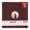 Dark Red Suede Mat Board for 28x28 Frames - Circle Opening for 8x8 Photos